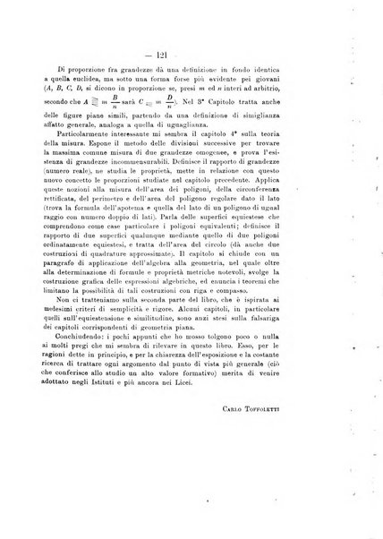 Bollettino di matematica giornale scientifico didattico per l'incremento degli studi matematici nelle scuole medie