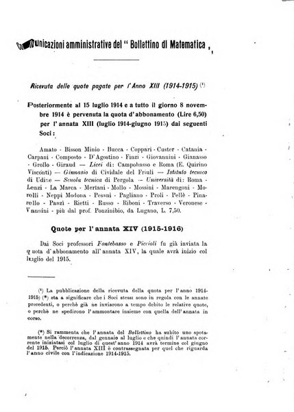 Bollettino di matematica giornale scientifico didattico per l'incremento degli studi matematici nelle scuole medie