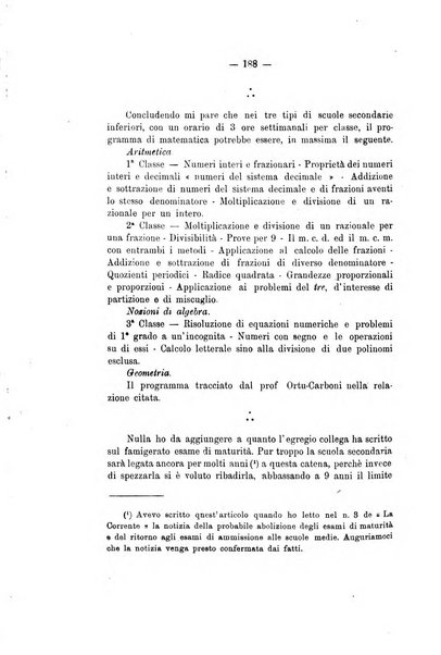 Bollettino di matematica giornale scientifico didattico per l'incremento degli studi matematici nelle scuole medie