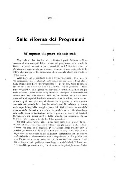 Bollettino di matematica giornale scientifico didattico per l'incremento degli studi matematici nelle scuole medie