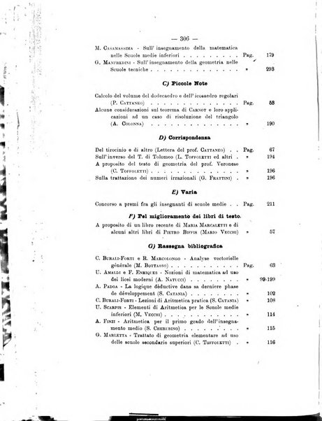 Bollettino di matematica giornale scientifico didattico per l'incremento degli studi matematici nelle scuole medie