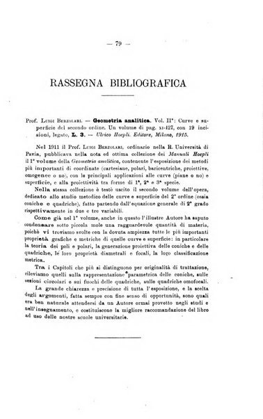 Bollettino di matematica giornale scientifico didattico per l'incremento degli studi matematici nelle scuole medie