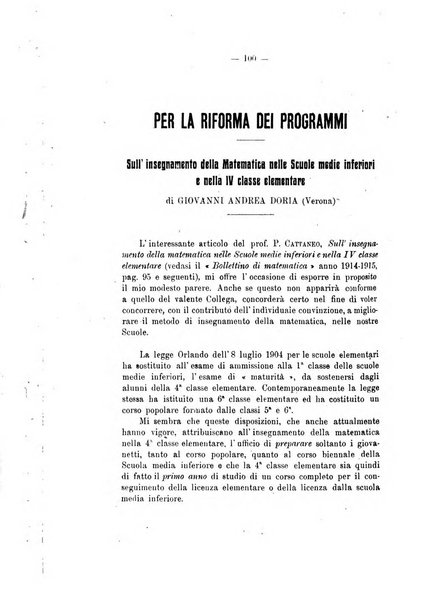 Bollettino di matematica giornale scientifico didattico per l'incremento degli studi matematici nelle scuole medie