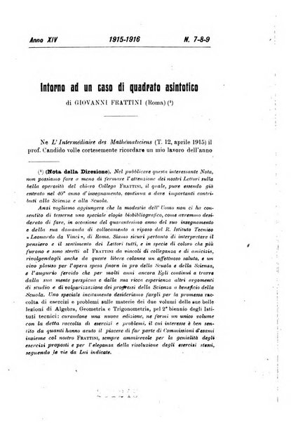 Bollettino di matematica giornale scientifico didattico per l'incremento degli studi matematici nelle scuole medie