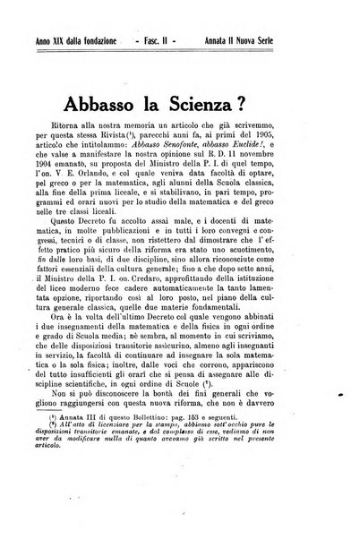 Bollettino di matematica giornale scientifico didattico per l'incremento degli studi matematici nelle scuole medie