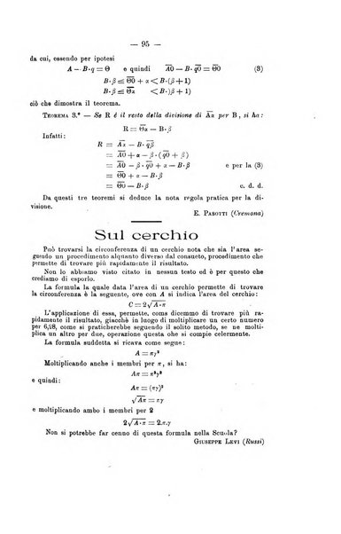 Bollettino di matematica giornale scientifico didattico per l'incremento degli studi matematici nelle scuole medie