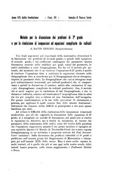 Bollettino di matematica giornale scientifico didattico per l'incremento degli studi matematici nelle scuole medie