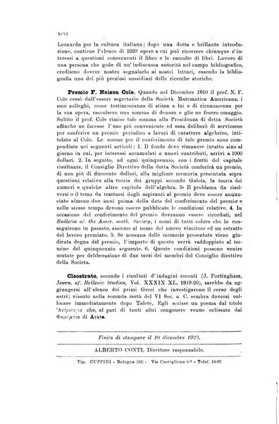 Bollettino di matematica giornale scientifico didattico per l'incremento degli studi matematici nelle scuole medie