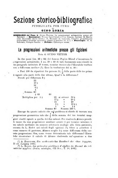 Bollettino di matematica giornale scientifico didattico per l'incremento degli studi matematici nelle scuole medie