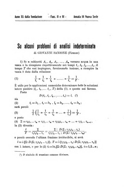 Bollettino di matematica giornale scientifico didattico per l'incremento degli studi matematici nelle scuole medie