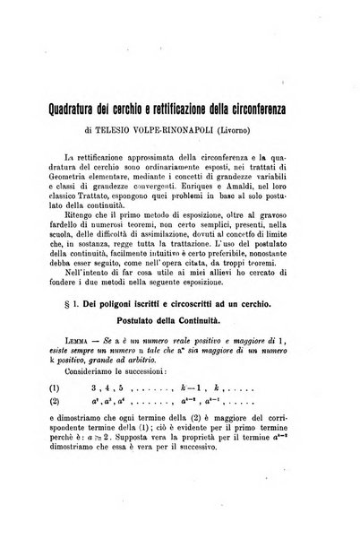 Bollettino di matematica giornale scientifico didattico per l'incremento degli studi matematici nelle scuole medie