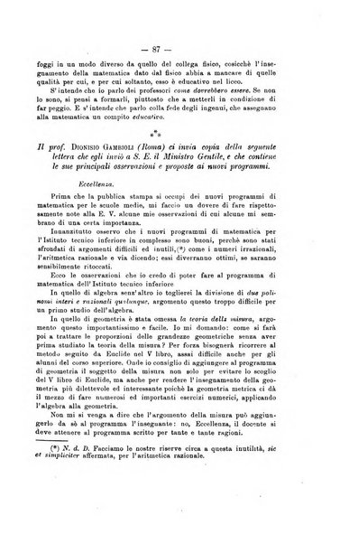 Bollettino di matematica giornale scientifico didattico per l'incremento degli studi matematici nelle scuole medie