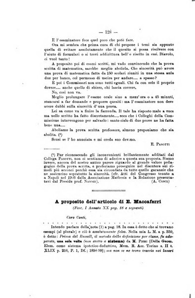 Bollettino di matematica giornale scientifico didattico per l'incremento degli studi matematici nelle scuole medie