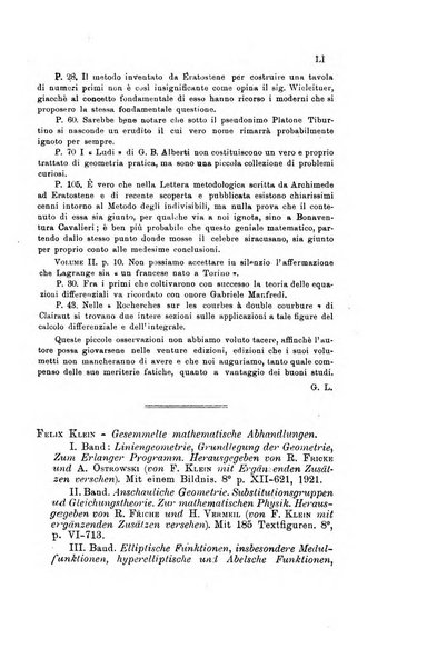 Bollettino di matematica giornale scientifico didattico per l'incremento degli studi matematici nelle scuole medie