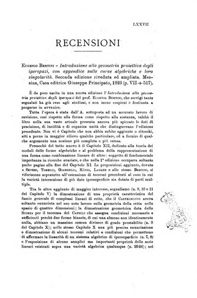 Bollettino di matematica giornale scientifico didattico per l'incremento degli studi matematici nelle scuole medie