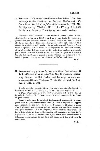 Bollettino di matematica giornale scientifico didattico per l'incremento degli studi matematici nelle scuole medie