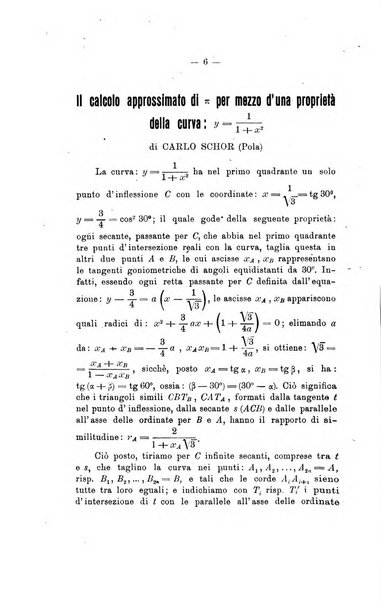 Bollettino di matematica giornale scientifico didattico per l'incremento degli studi matematici nelle scuole medie