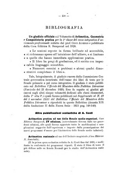 Bollettino di matematica giornale scientifico didattico per l'incremento degli studi matematici nelle scuole medie