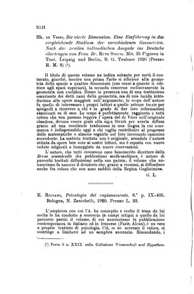 Bollettino di matematica giornale scientifico didattico per l'incremento degli studi matematici nelle scuole medie