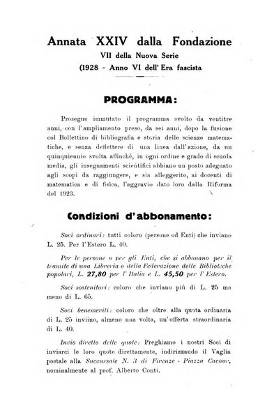 Bollettino di matematica giornale scientifico didattico per l'incremento degli studi matematici nelle scuole medie