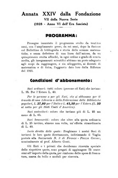 Bollettino di matematica giornale scientifico didattico per l'incremento degli studi matematici nelle scuole medie