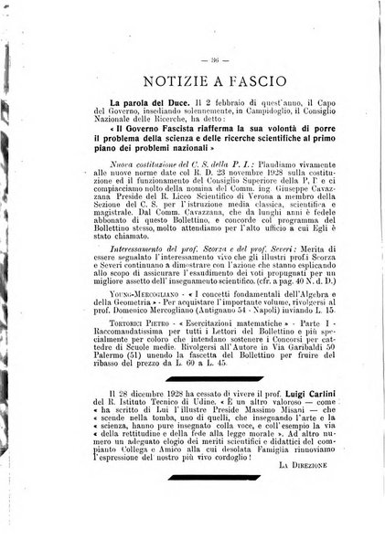 Bollettino di matematica giornale scientifico didattico per l'incremento degli studi matematici nelle scuole medie