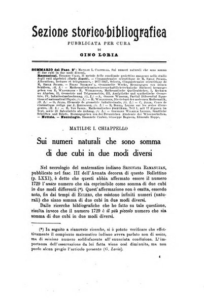 Bollettino di matematica giornale scientifico didattico per l'incremento degli studi matematici nelle scuole medie