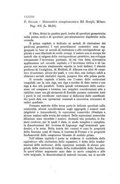 Bollettino di matematica giornale scientifico didattico per l'incremento degli studi matematici nelle scuole medie