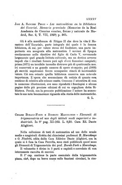 Bollettino di matematica giornale scientifico didattico per l'incremento degli studi matematici nelle scuole medie