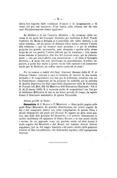 Bollettino di matematica giornale scientifico didattico per l'incremento degli studi matematici nelle scuole medie