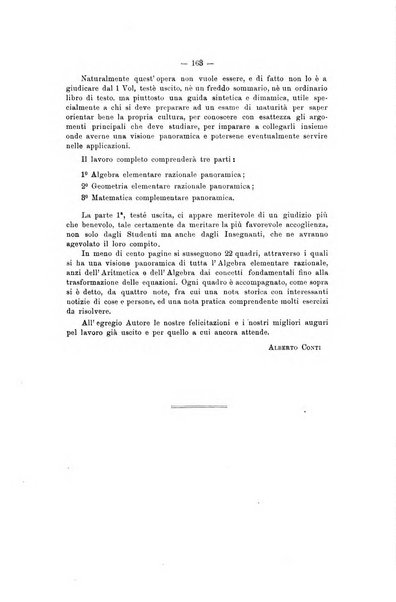 Bollettino di matematica giornale scientifico didattico per l'incremento degli studi matematici nelle scuole medie