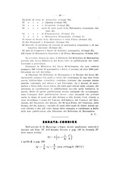 Bollettino di matematica giornale scientifico didattico per l'incremento degli studi matematici nelle scuole medie