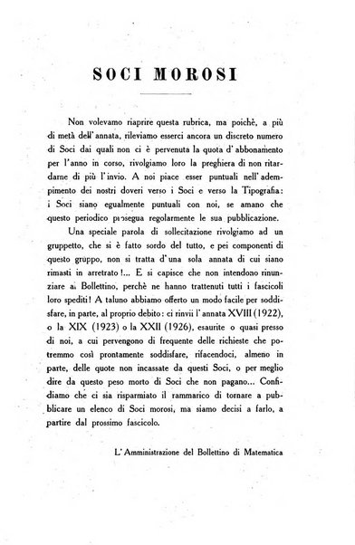 Bollettino di matematica giornale scientifico didattico per l'incremento degli studi matematici nelle scuole medie