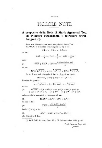 Bollettino di matematica giornale scientifico didattico per l'incremento degli studi matematici nelle scuole medie