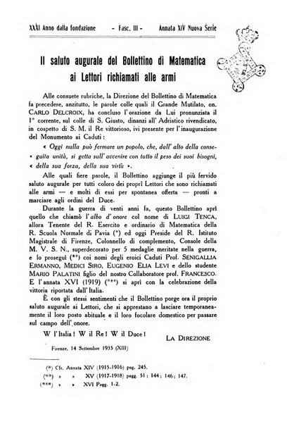 Bollettino di matematica giornale scientifico didattico per l'incremento degli studi matematici nelle scuole medie