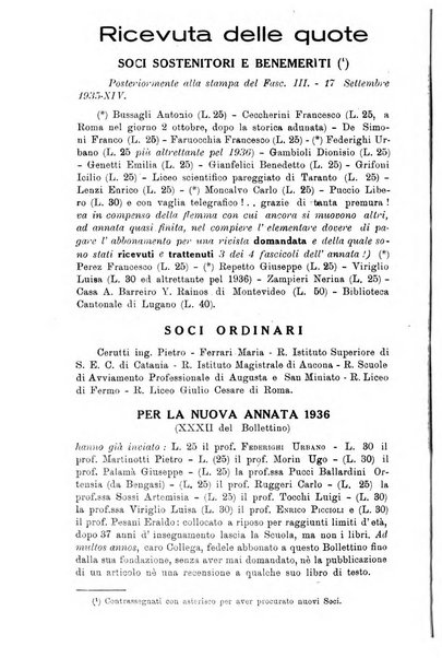 Bollettino di matematica giornale scientifico didattico per l'incremento degli studi matematici nelle scuole medie