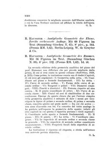 Bollettino di matematica giornale scientifico didattico per l'incremento degli studi matematici nelle scuole medie