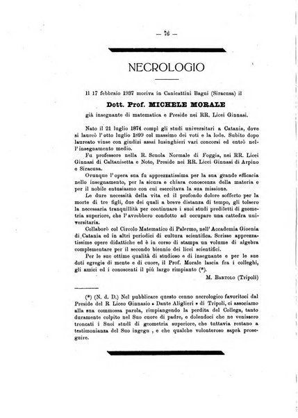 Bollettino di matematica giornale scientifico didattico per l'incremento degli studi matematici nelle scuole medie