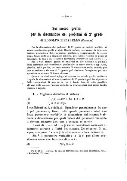 Bollettino di matematica giornale scientifico didattico per l'incremento degli studi matematici nelle scuole medie