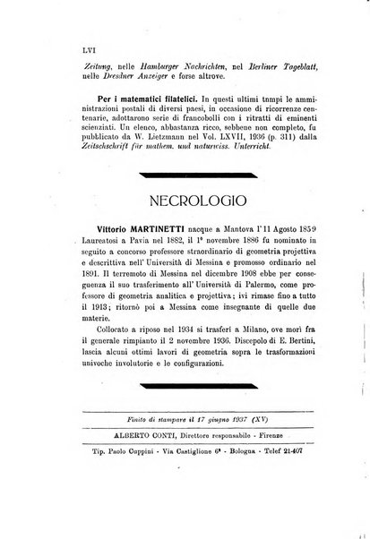 Bollettino di matematica giornale scientifico didattico per l'incremento degli studi matematici nelle scuole medie