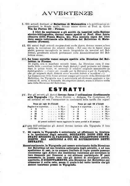 Bollettino di matematica giornale scientifico didattico per l'incremento degli studi matematici nelle scuole medie