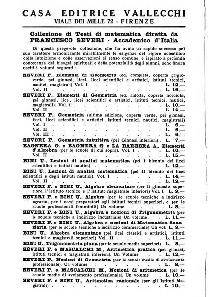 Bollettino di matematica giornale scientifico didattico per l'incremento degli studi matematici nelle scuole medie