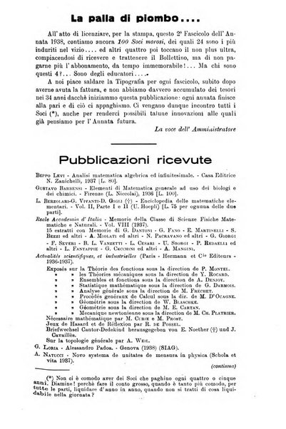 Bollettino di matematica giornale scientifico didattico per l'incremento degli studi matematici nelle scuole medie