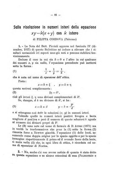 Bollettino di matematica giornale scientifico didattico per l'incremento degli studi matematici nelle scuole medie