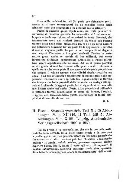 Bollettino di matematica giornale scientifico didattico per l'incremento degli studi matematici nelle scuole medie