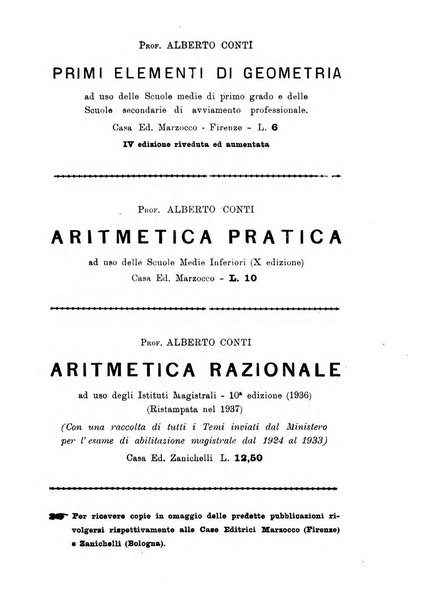 Bollettino di matematica giornale scientifico didattico per l'incremento degli studi matematici nelle scuole medie