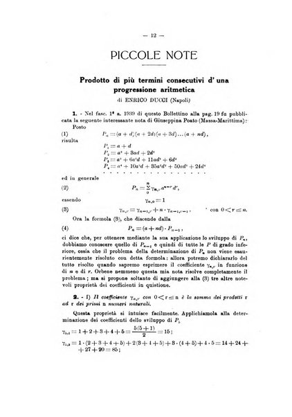 Bollettino di matematica giornale scientifico didattico per l'incremento degli studi matematici nelle scuole medie