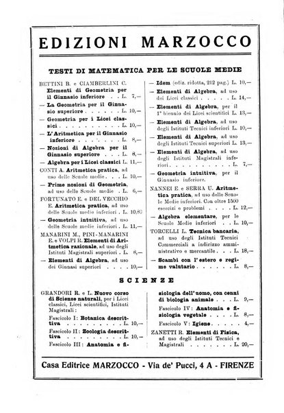 Bollettino di matematica giornale scientifico didattico per l'incremento degli studi matematici nelle scuole medie