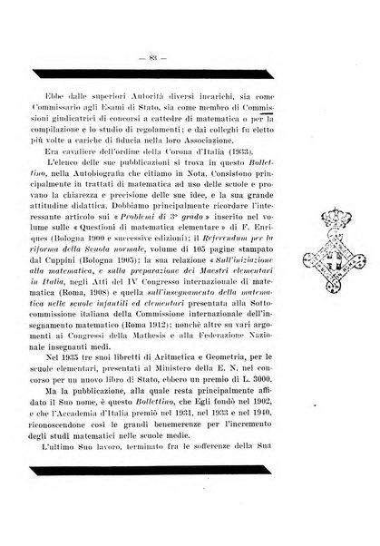 Bollettino di matematica giornale scientifico didattico per l'incremento degli studi matematici nelle scuole medie