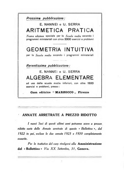 Bollettino di matematica giornale scientifico didattico per l'incremento degli studi matematici nelle scuole medie